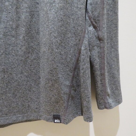 REI COOP Lightweight Base Layer Half-Zip Top in Gray Outdoor Gorpcore - Size S - Picture 10 of 15